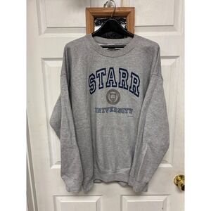Starr University Alumni Originals Mens Gray Crewneck Sweatshirt XL
